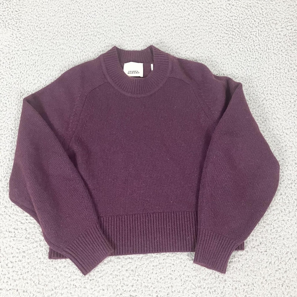 Isabel Marant Sweater Womens 40 Purple Merino Cashmere Leandra‎ Jumper Knit